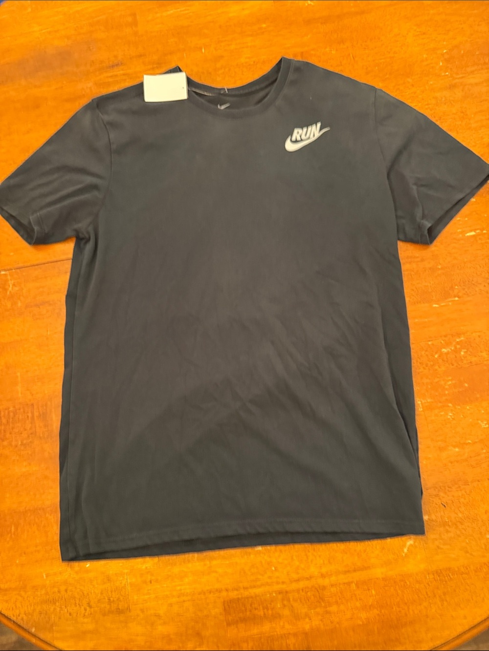 Nike Black 'Run' Short Sleeve Performance Tee Large
